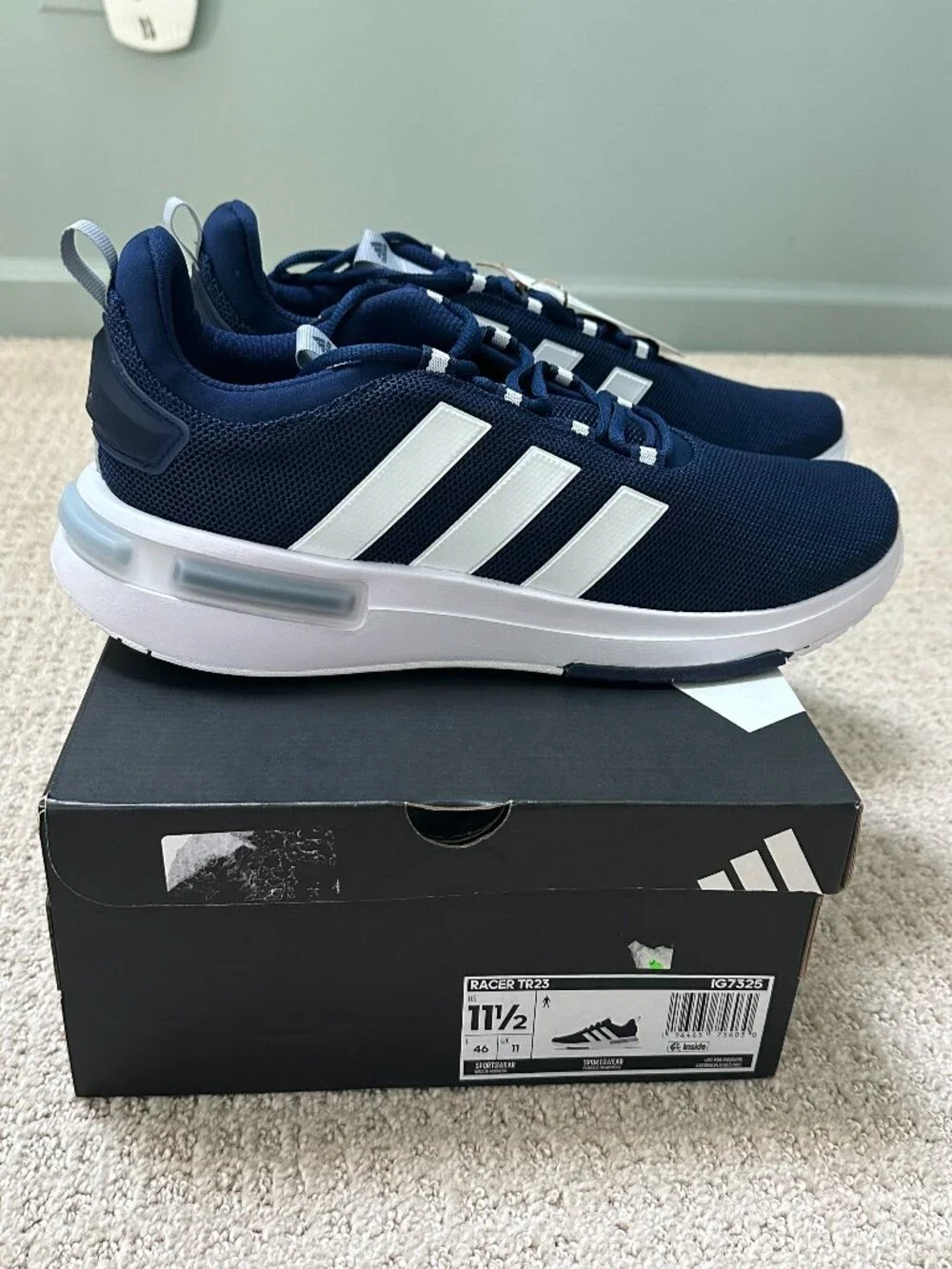 Adidas Racer TR23 Men’s 11.5 Navy Blue/White